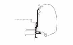 Thule Markisenadapter Wand Knaus Tourer CUV - 3 Meter