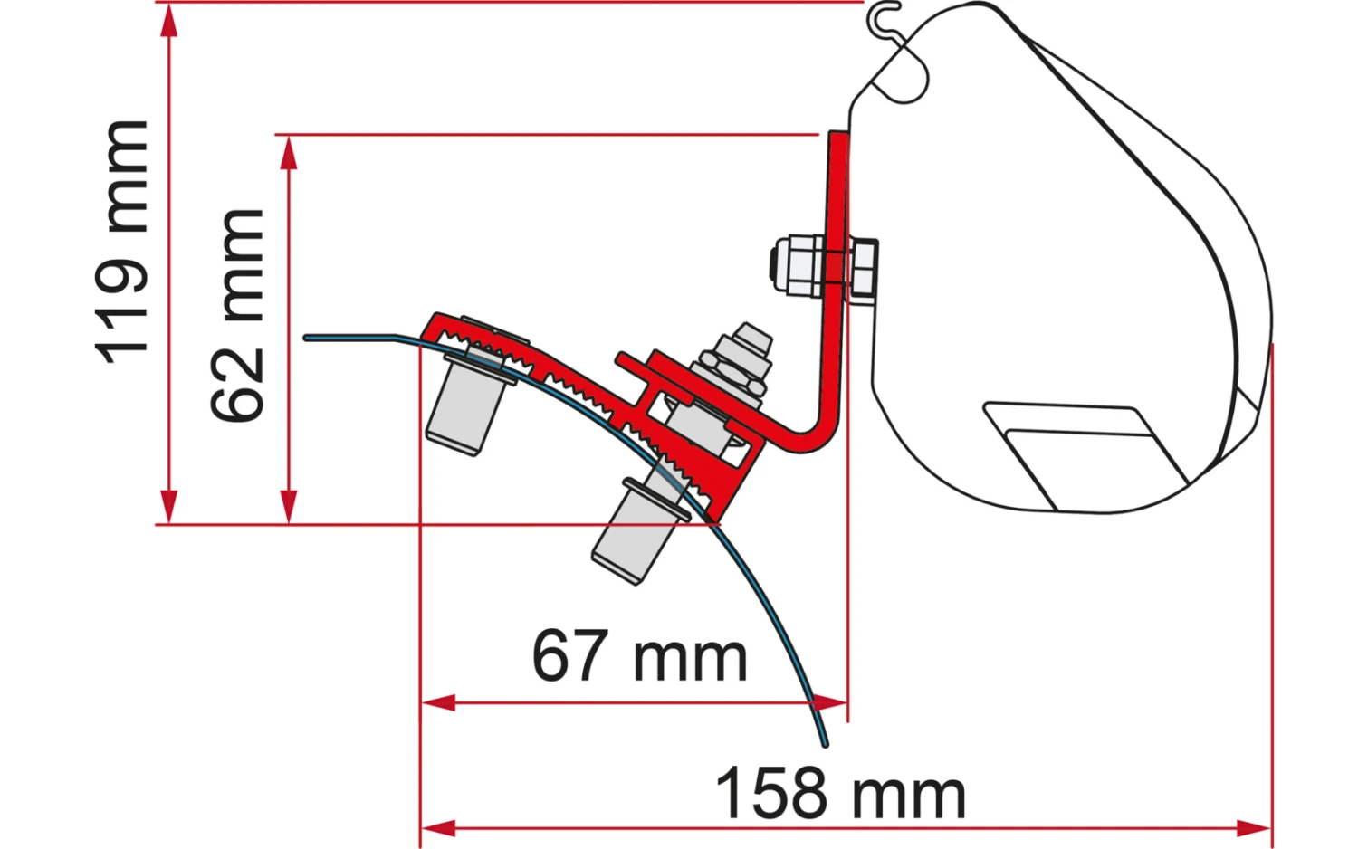 Fiamma Kit PSA Markisenadapter Für Fiamma F35 3 Fiamma Kit PSA Markisenadapter Für Fiamma F35