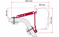 Fiamma Adapter Halterung Kit Wall Adapter F45 / F70
