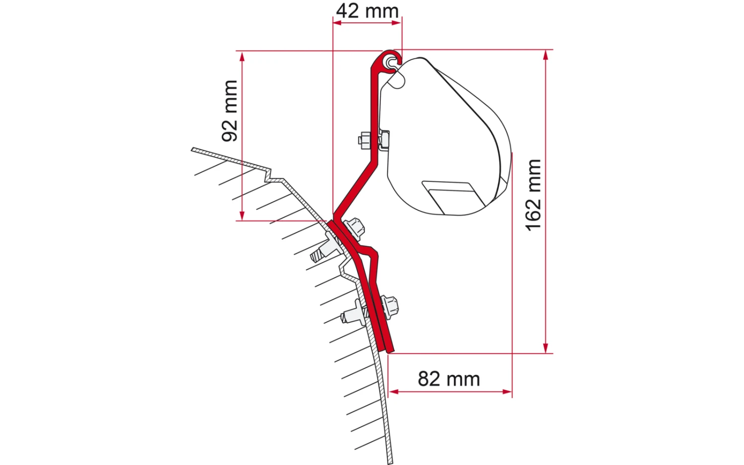 Fiamma Halterungen Für Markise F35 Pro Dachmontage 5 Fiamma Halterungen Für Markise F35 Pro Dachmontage – Bild 3
