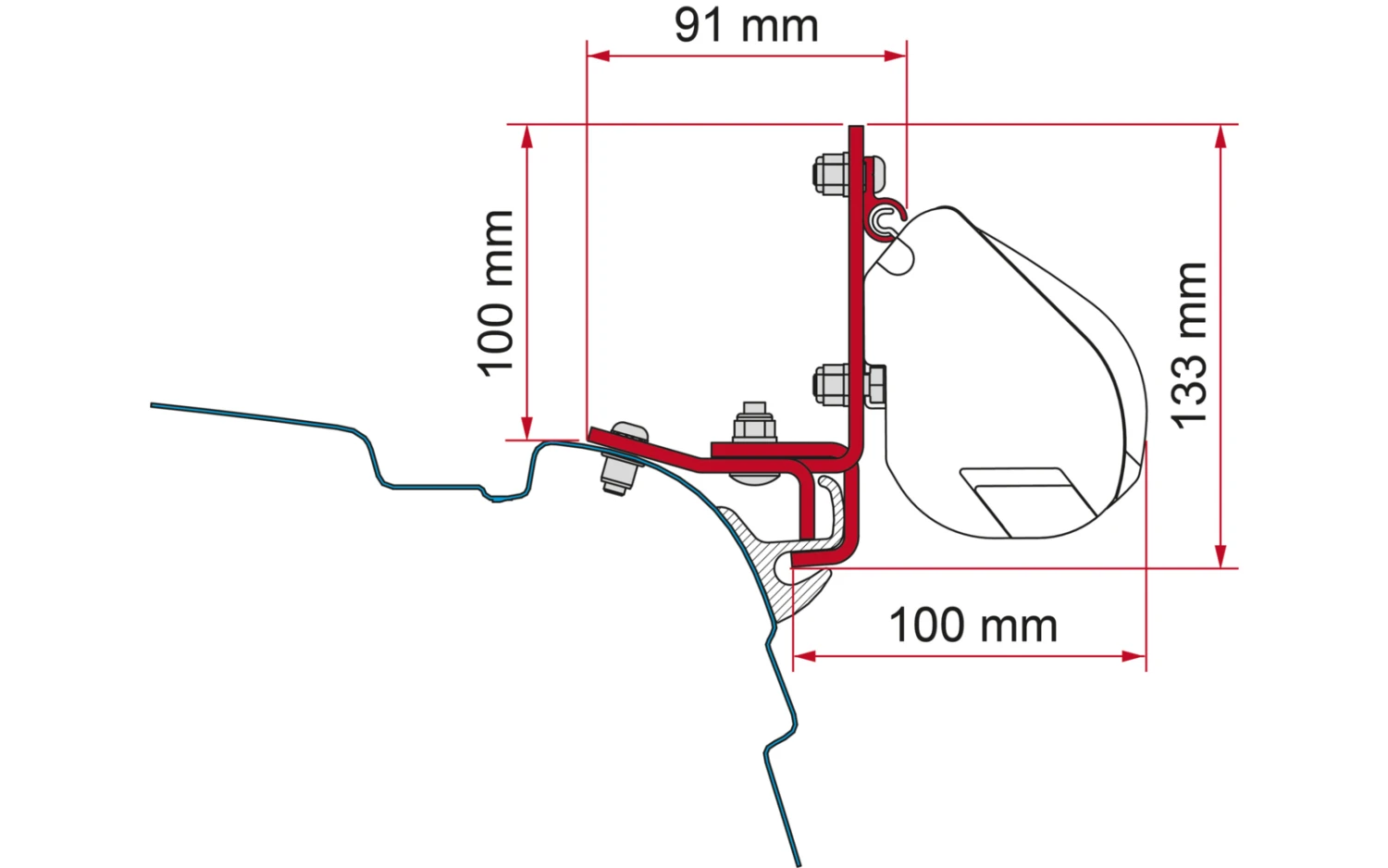 Fiamma Halterungen Für Markise F35 Pro Dachmontage 7 Fiamma Halterungen Für Markise F35 Pro Dachmontage – Bild 5