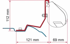 Fiamma Halterungen Für Markise F35 Pro Dachmontage 17 Fiamma Halterungen Für Markise F35 Pro Dachmontage -Berger 1096616 6455642