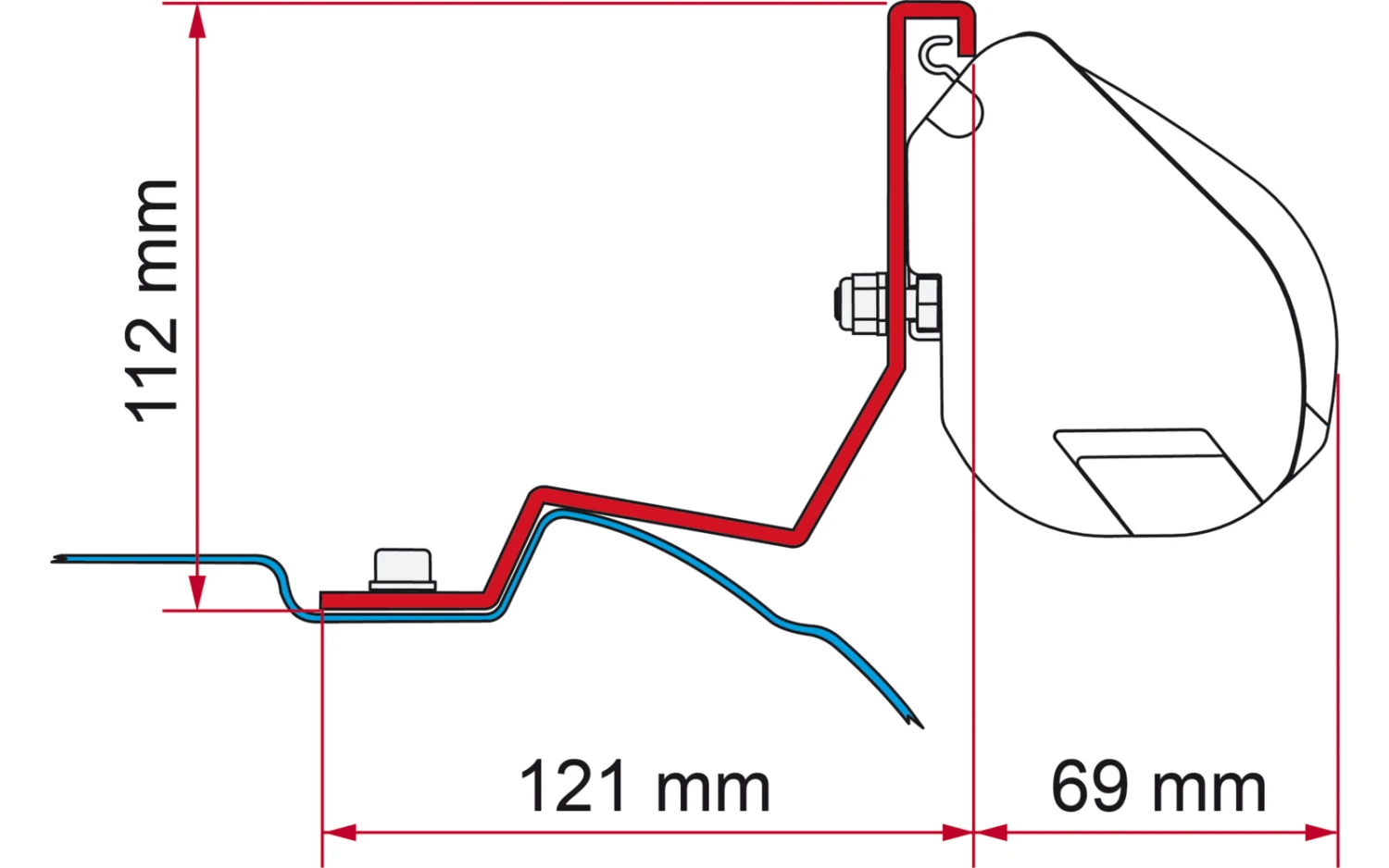 Fiamma Halterungen Für Markise F35 Pro Dachmontage 10 Fiamma Halterungen Für Markise F35 Pro Dachmontage – Bild 8
