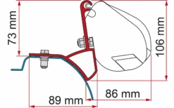 Fiamma Halterungen Für Markise F35 Pro Dachmontage 15 Fiamma Halterungen Für Markise F35 Pro Dachmontage -Berger 1096637 6455636