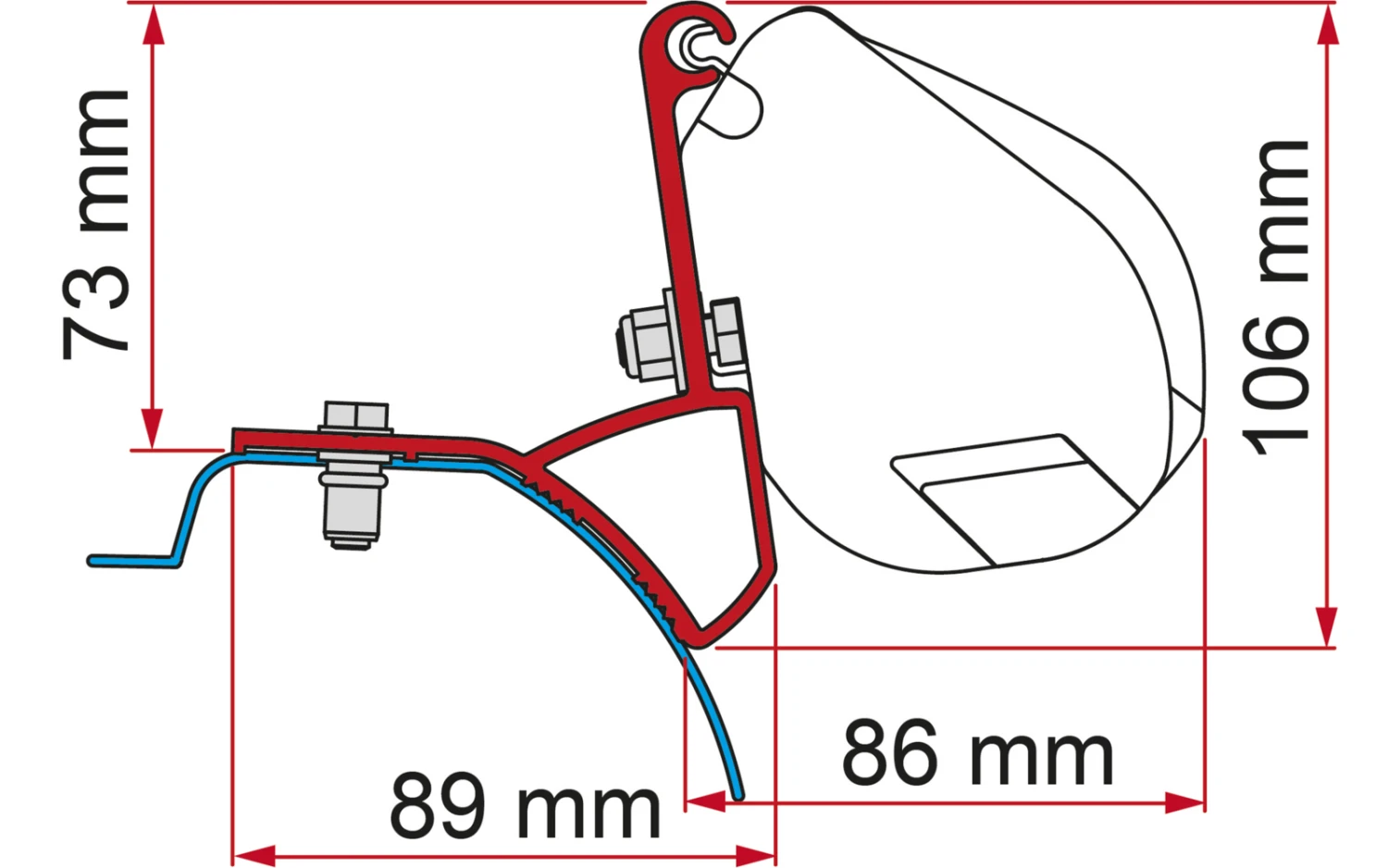 Fiamma Halterungen Für Markise F35 Pro Dachmontage 8 Fiamma Halterungen Für Markise F35 Pro Dachmontage – Bild 6