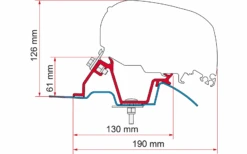 Fiamma Markisenadapter-Kit Mercedes Sprinter/VW Crafter High Roof - RHD