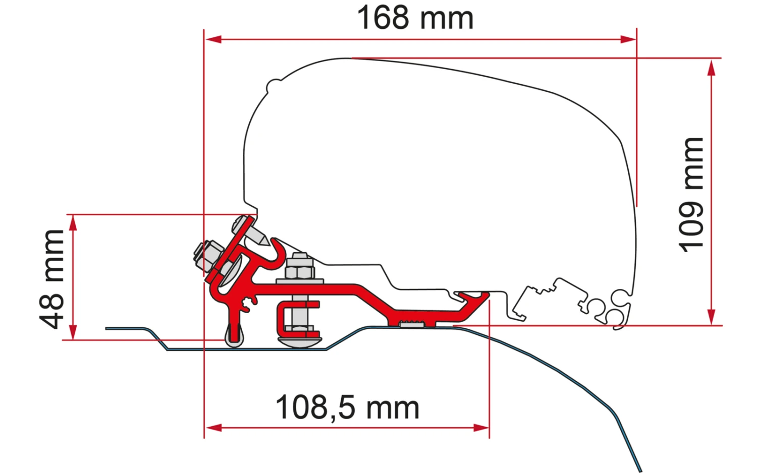 Fiamma Markisenhalterung-Kit Ducato/Jumper/Boxer Low Profile ≥ 2006 (F80) 3 Fiamma Markisenhalterung-Kit Ducato/Jumper/Boxer Low Profile ≥ 2006 (F80)