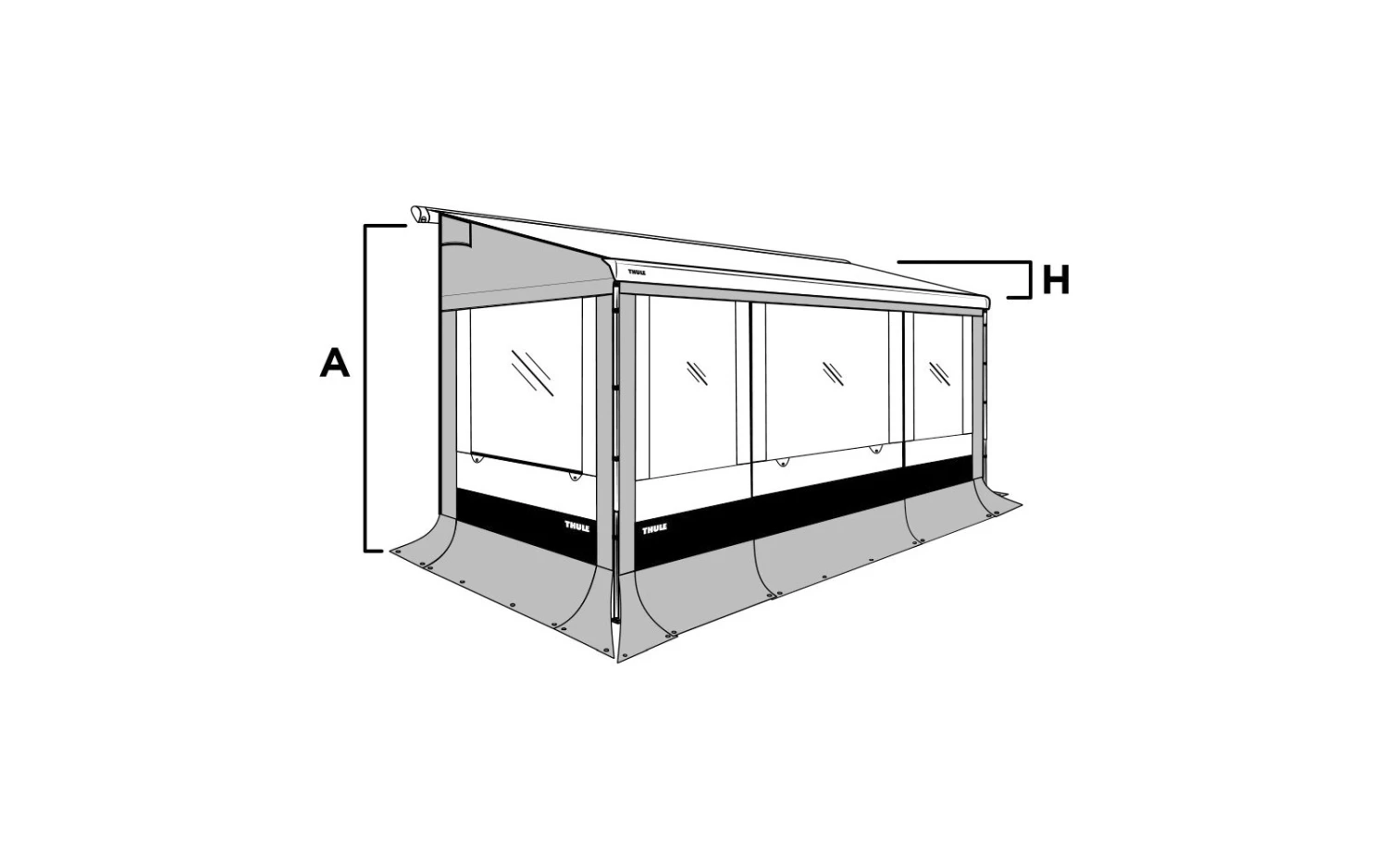 Thule Residence G3 Seitenwand-Set Für Omnistor 5200 / 5003 6 Thule Residence G3 Seitenwand-Set Für Omnistor 5200 / 5003 – Bild 4