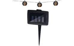 Grundig Lichterkette Solarbetrieben 1,8 Meter Mit 8 LED-Glühbirnen