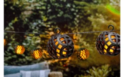 Grundig Lichterkette Solarbetrieben 1,8 Meter Mit 8 LED-Glühbirnen -Berger 1123589 6703823