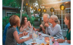 Grundig Lichterkette Solarbetrieben 1,8 Meter Mit 8 LED-Glühbirnen -Berger 1123592 6703829