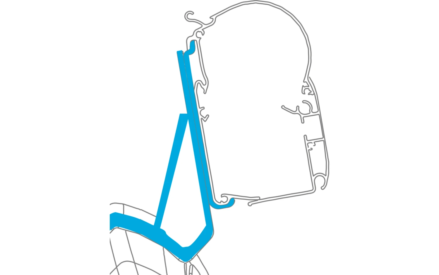 Dometic Adapter 037 Für Wandmarkise PW 1100 / PW 1500 Citroen Jumpy / Peugeot Expert / Toyota ProAce 3 Dometic Adapter 037 Für Wandmarkise PW 1100 / PW 1500 Citroen Jumpy / Peugeot Expert / Toyota ProAce