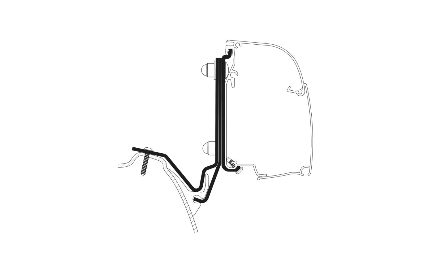 Thule Markisenadapter Für Kepler One / Five / Six 4 Thule Markisenadapter Für Kepler One / Five / Six – Bild 2