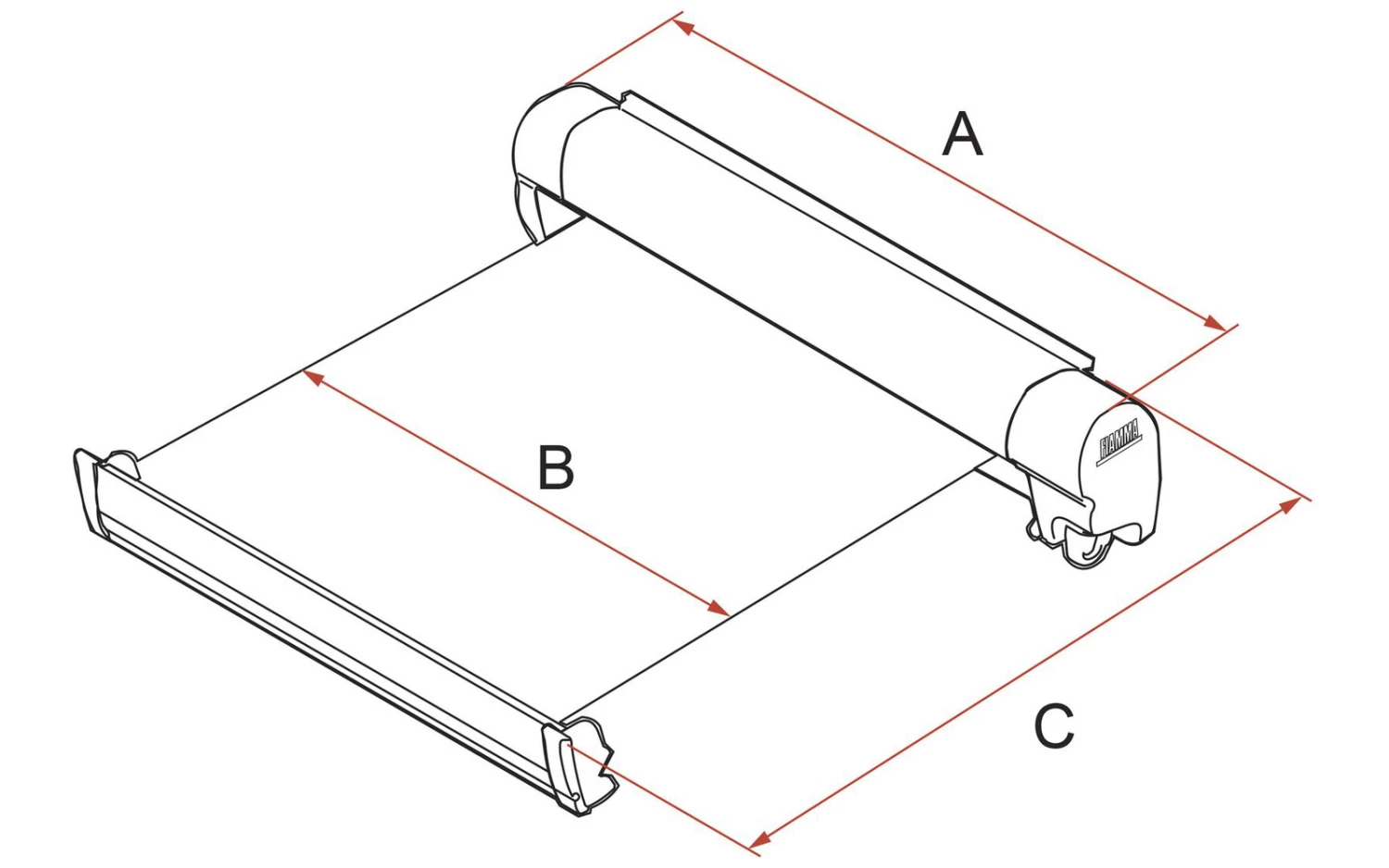 Fiamma F45s Wandmarkise 300 Cm Für VW T5 / T6 / Multivan / Transporter Langer Radstand (Titanium / Royal Grey) 5 Fiamma F45s Wandmarkise 300 Cm Für VW T5 / T6 / Multivan / Transporter Langer Radstand (Titanium / Royal Grey) – Bild 3
