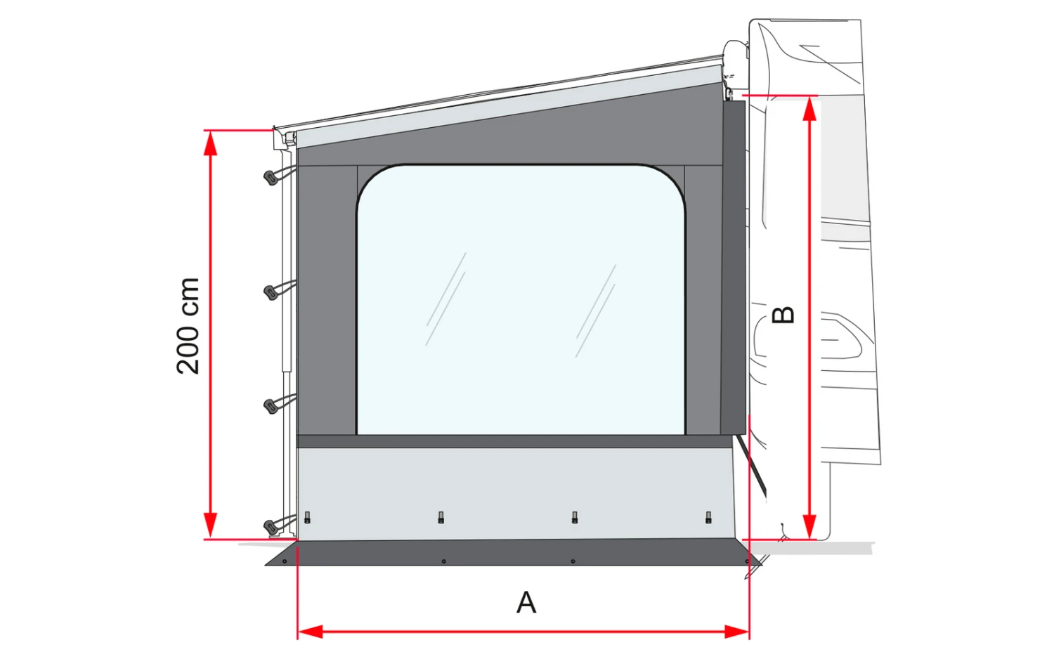Fiamma Side W Pro Seitenwand F65 / F80 Für Fiat Ducato 4 Fiamma Side W Pro Seitenwand F65 / F80 Für Fiat Ducato – Bild 2