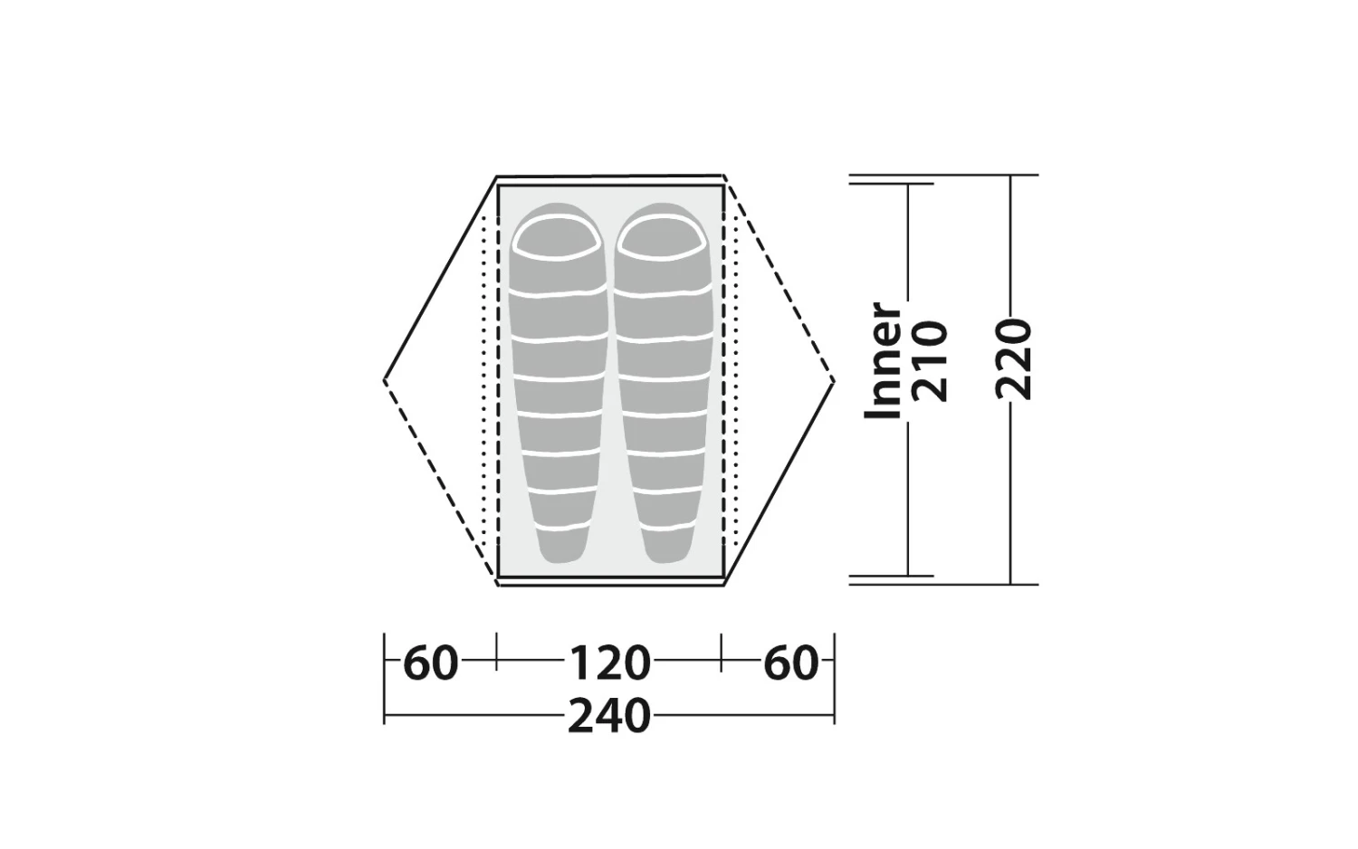 Robens Boulder 2 Kuppelzelt 240 X 220 X 110 Cm Für 2 Personen 5 Robens Boulder 2 Kuppelzelt 240 X 220 X 110 Cm Für 2 Personen – Bild 3