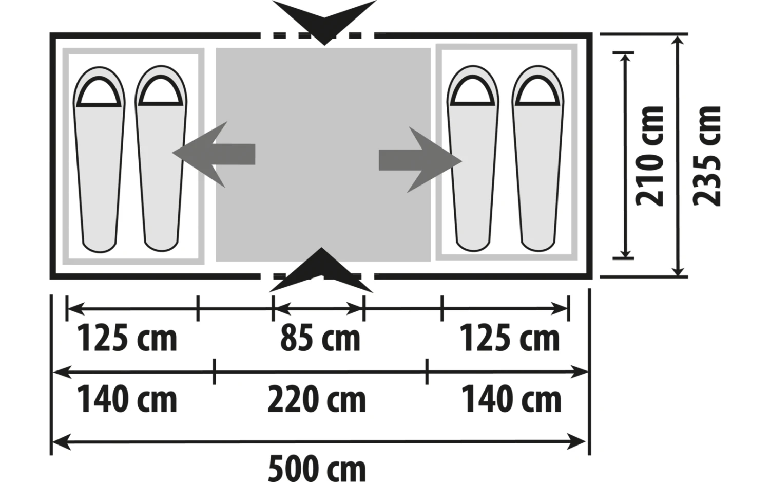 Berger Zelt Liberty 4 Air Familienzelt Für 4 Personen 5 Berger Zelt Liberty 4 Air Familienzelt Für 4 Personen – Bild 3