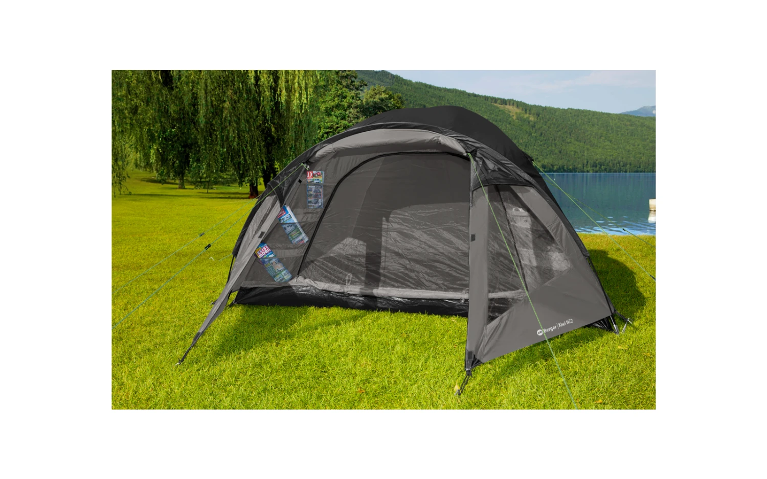 Berger Kuppelzelt Kiwi NZ 2 Wasserdicht Mit Moskitotür Und Dauerbelüftung Für 2 Personen 16 Berger Kuppelzelt Kiwi NZ 2 Wasserdicht Mit Moskitotür Und Dauerbelüftung Für 2 Personen – Bild 14