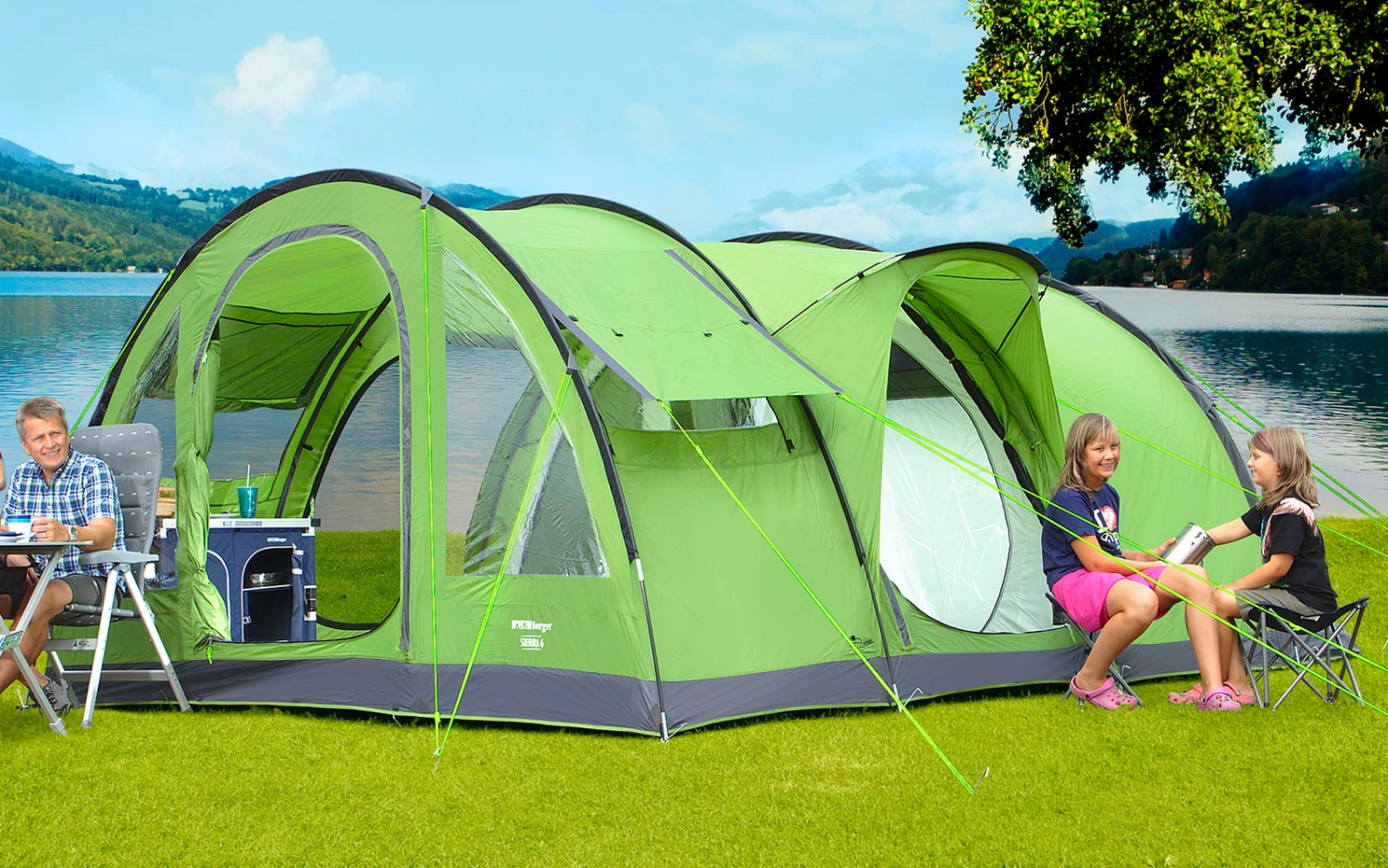 Berger Sierra 6 Tunnelzelt Für 6 Personen 3 Berger Sierra 6 Tunnelzelt Für 6 Personen