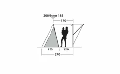Outwell Sky 2 Tunnelzelt Für 2 Personen -Berger 1210225 7521100
