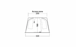 Outwell San Diego Busvorzelt Anbauhöhe 175 - 200 Cm -Berger 1211281 7583275