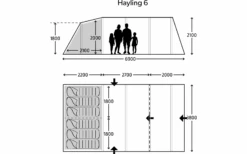 Kampa Hayling 6 Tunnelzelt -Berger 1218958 7178059