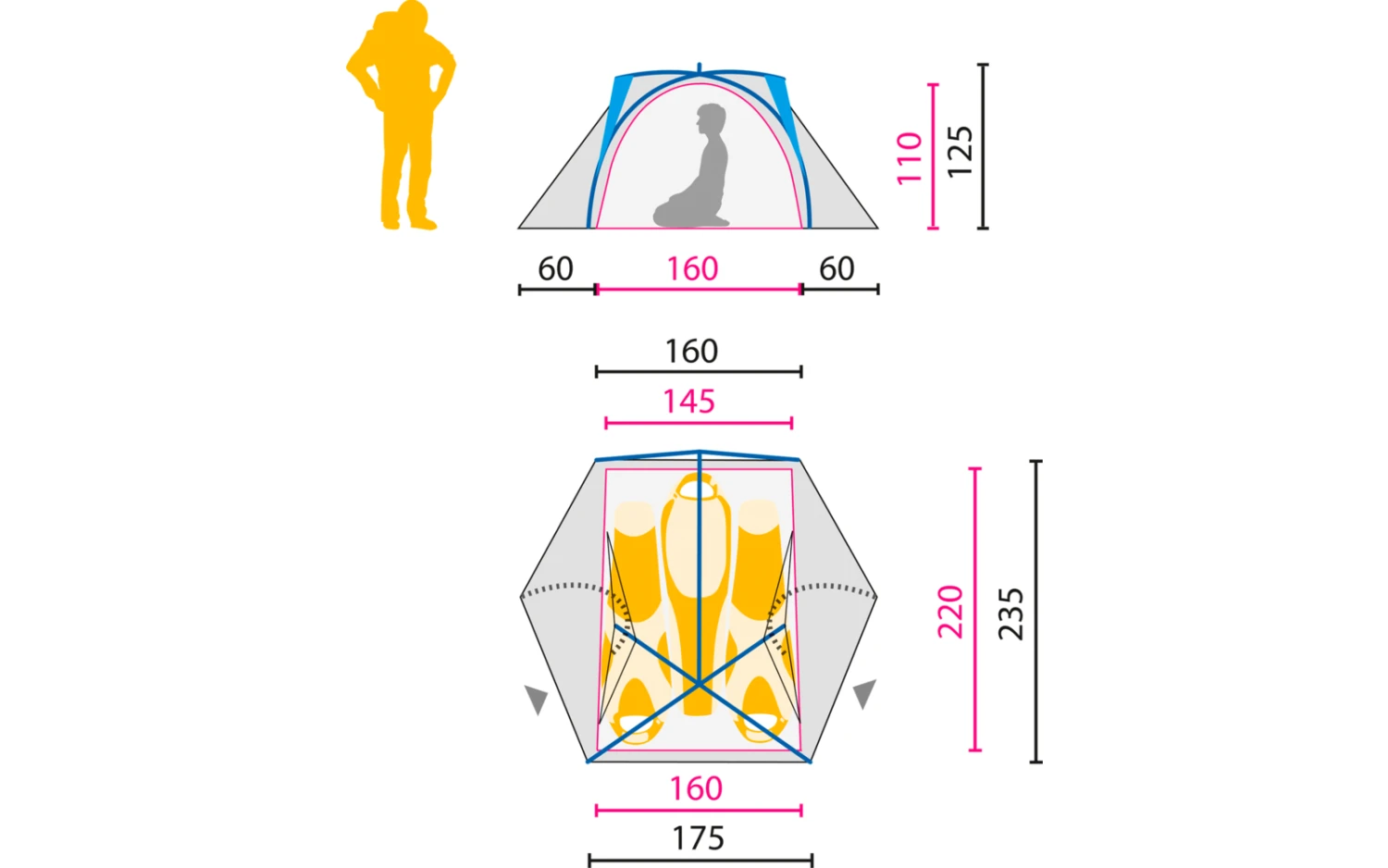 Jack Wolfskin Exolight III Kuppelzelt Für 3 Personen 4 Jack Wolfskin Exolight III Kuppelzelt Für 3 Personen – Bild 2