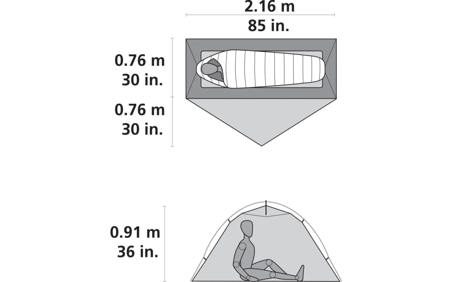 MSR Hubba NX Solo UL Tourenzelt Für 1 Person 4 MSR Hubba NX Solo UL Tourenzelt Für 1 Person – Bild 2