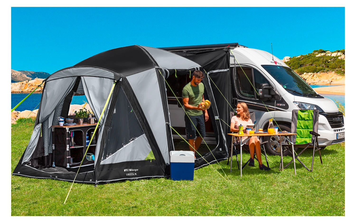 Berger Liberta-Air XL Aufblasbares Busvorzelt 3 Berger Liberta-Air XL Aufblasbares Busvorzelt