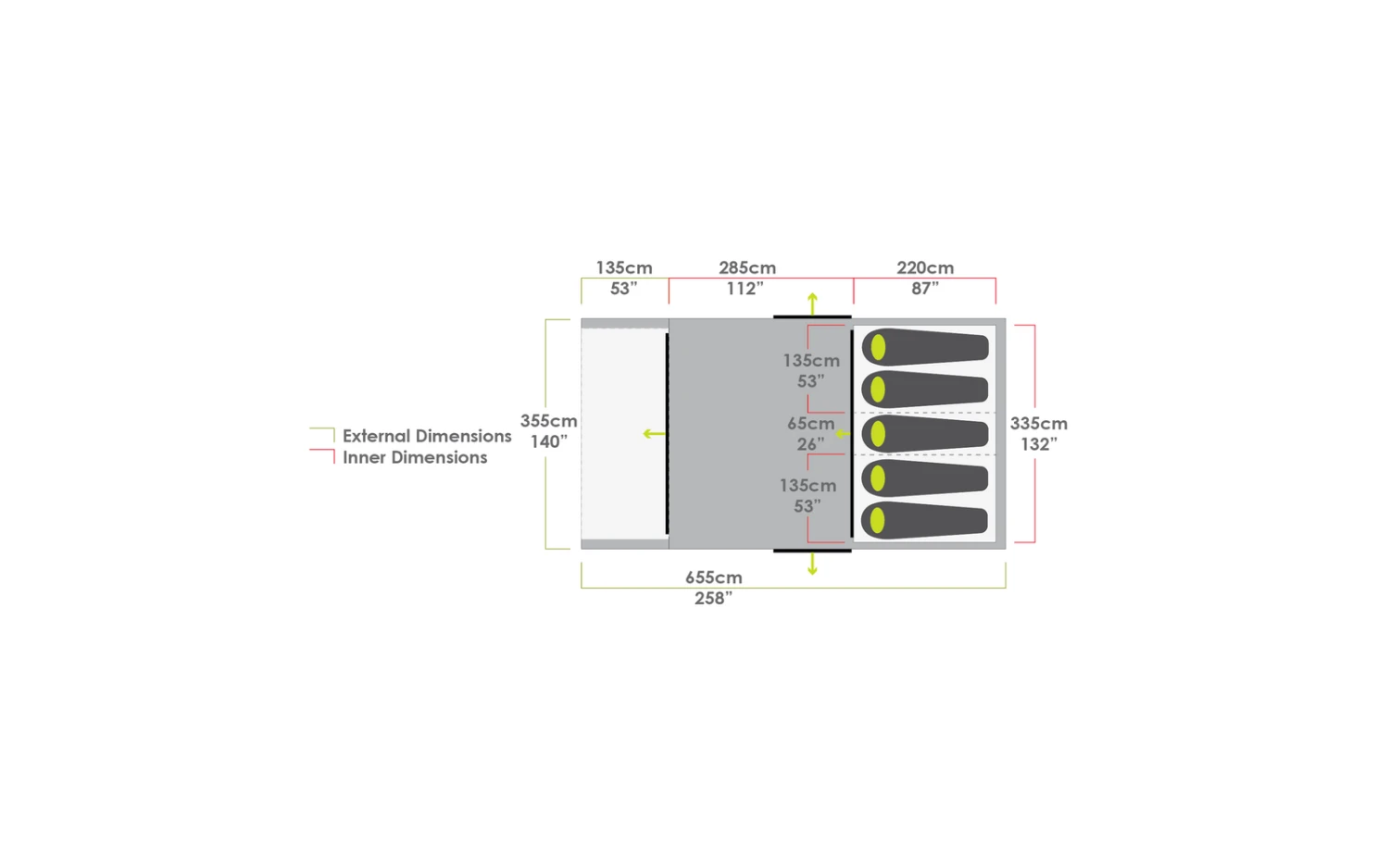 Zempire Familienzelt Evo TL V2 Für 5 Personen 11 Zempire Familienzelt Evo TL V2 Für 5 Personen – Bild 9