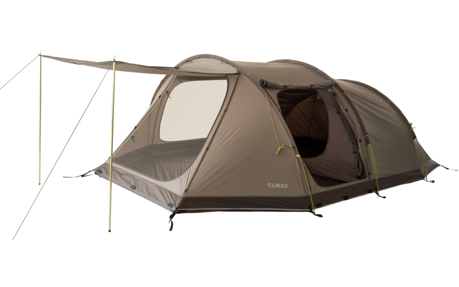 Tambu Durdanta Komfort Trekking Tunnelzelt Braun Für 4 Personen 5 Tambu Durdanta Komfort Trekking Tunnelzelt Braun Für 4 Personen – Bild 3