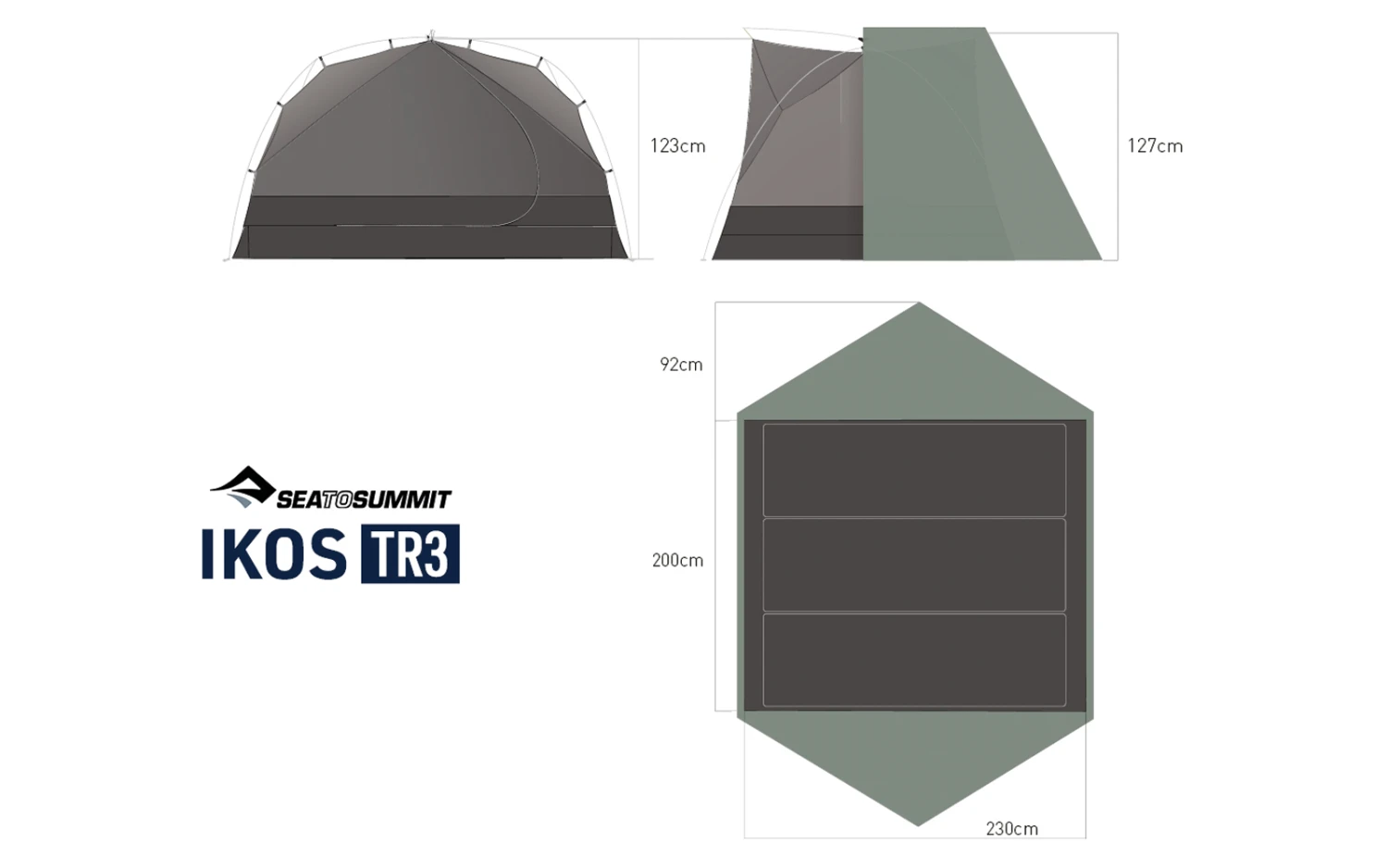 Sea To Summit Ikos TR Zelt Für 2/3 Personen 6 Sea To Summit Ikos TR Zelt Für 2/3 Personen – Bild 4