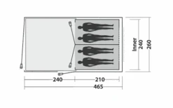 Easy Camp Galaxy 400 Tunnelzelt Rustic Green Für 4 Personen 7 Easy Camp Galaxy 400 Tunnelzelt Rustic Green Für 4 Personen -Berger 1379623 7884961