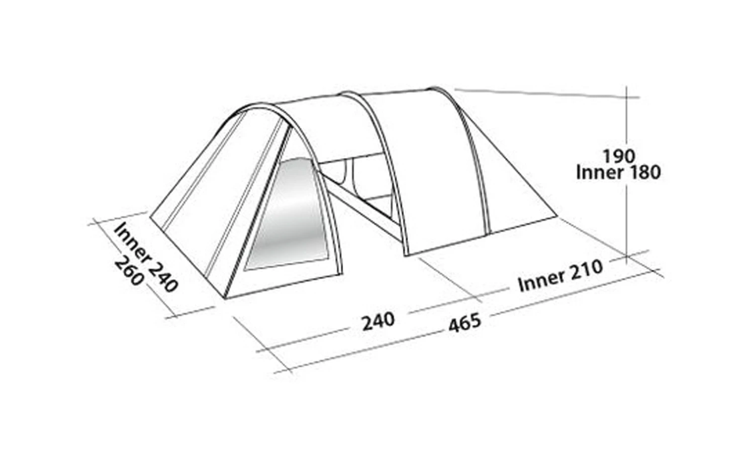 Easy Camp Galaxy 400 Tunnelzelt Rustic Green Für 4 Personen 6 Easy Camp Galaxy 400 Tunnelzelt Rustic Green Für 4 Personen – Bild 4