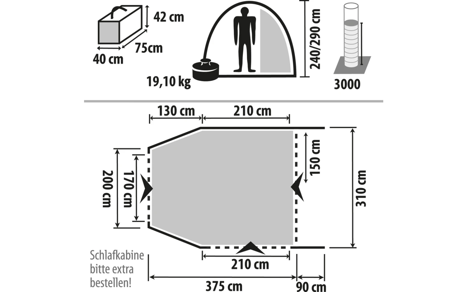 Berger Liberta-Air XL Aufblasbares Busvorzelt 4 Berger Liberta-Air XL Aufblasbares Busvorzelt – Bild 2
