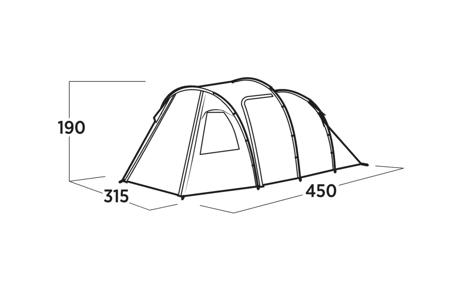Easy Camp Hidra 5 Tunnelzelt Für 5 Personen 9 Easy Camp Hidra 5 Tunnelzelt Für 5 Personen – Bild 7