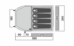 Easy Camp Lomsdal 4 Kuppelzelt Für 4 Personen -Berger 1381021 7878901