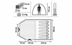 Camptime Uranus 6 Tunnelzelt Für 6 Personen -Berger 1381033 7879441