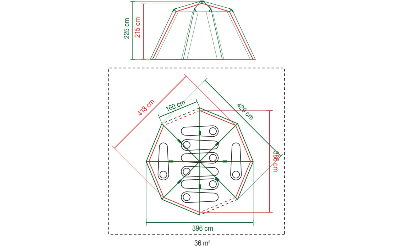 Coleman Octagon Familienzelt Für 8 Personen 4 Coleman Octagon Familienzelt Für 8 Personen – Bild 2