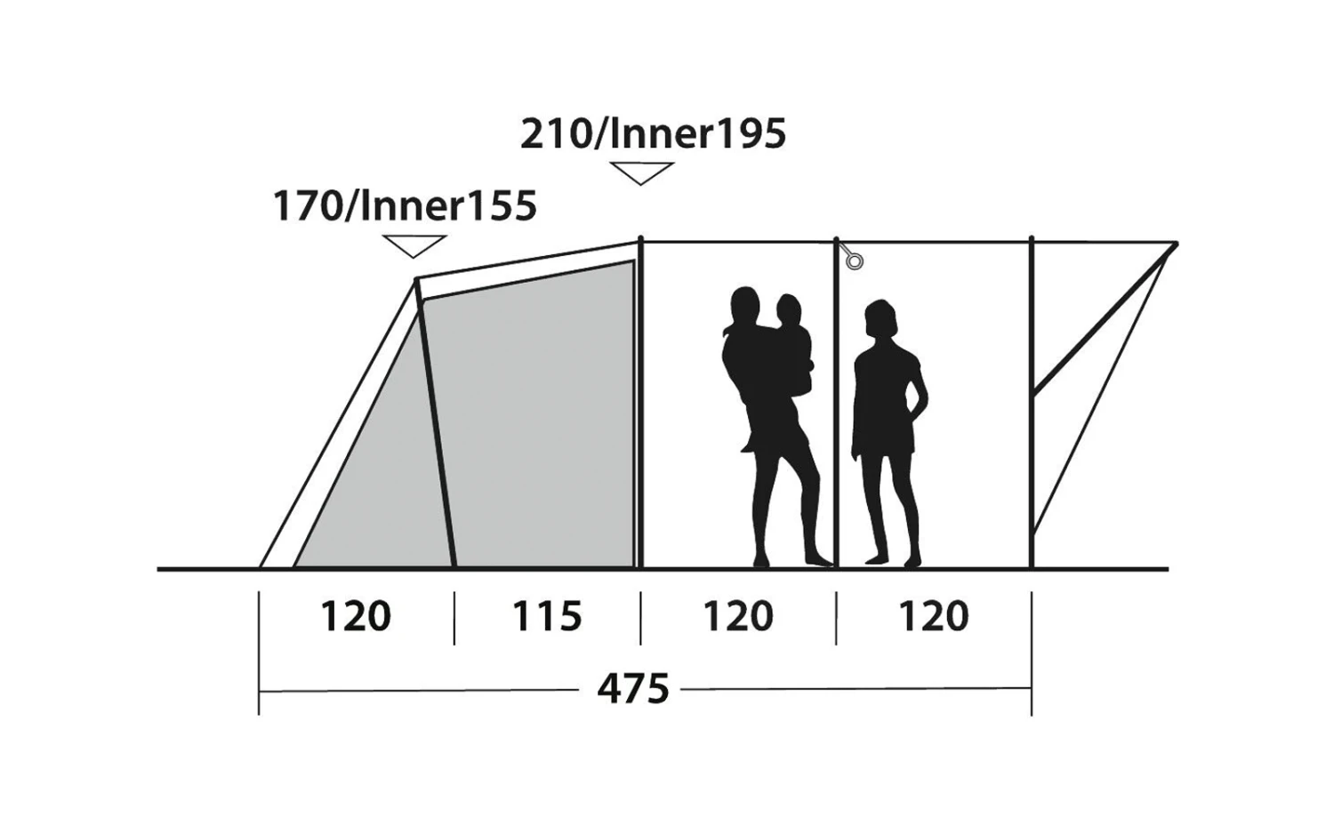 Outwell Sky 6 Tunnelzeltfür 6 Personen 13 Outwell Sky 6 Tunnelzeltfür 6 Personen – Bild 11