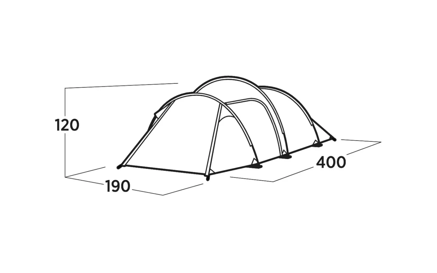 Easy Camp Hemsedal 3 Tunnelzelt Für 3 Personen 8 Easy Camp Hemsedal 3 Tunnelzelt Für 3 Personen – Bild 6