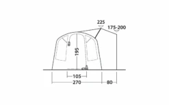 Outwell Talladega Air Aufblasbares Busvorzelt -Berger 1385836 7900822