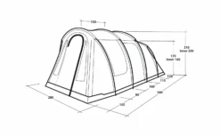 Outwell Rockwell 4 Tunnelzelt Für 4 Personen -Berger 1387138 7935346