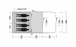 Outwell Rockwell 4 Tunnelzelt Für 4 Personen -Berger 1387141 7935355