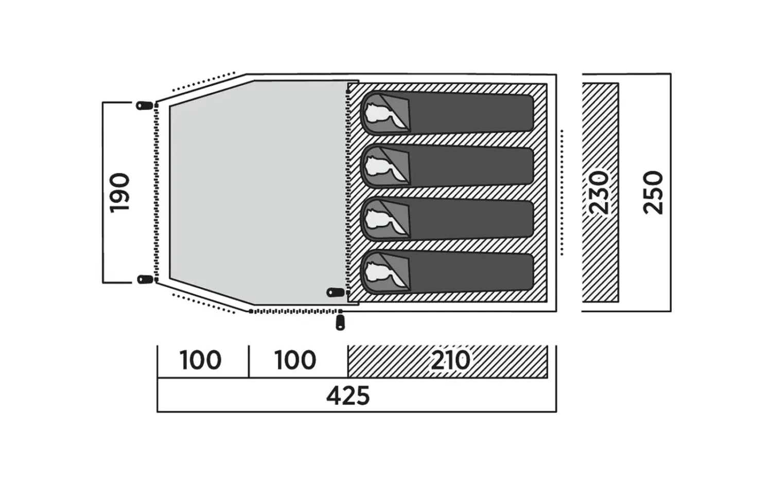 Easy Camp Hemsedal 4 Tunnelzelt Für 4 Personen 8 Easy Camp Hemsedal 4 Tunnelzelt Für 4 Personen – Bild 6