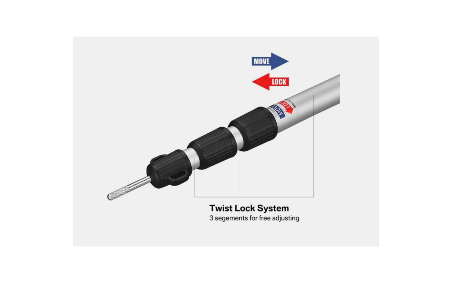 Berger Teleskopierbare Aufstellstange Für Tarp / Sonnensegel (1 Stück) 6 Berger Teleskopierbare Aufstellstange Für Tarp / Sonnensegel (1 Stück) – Bild 4