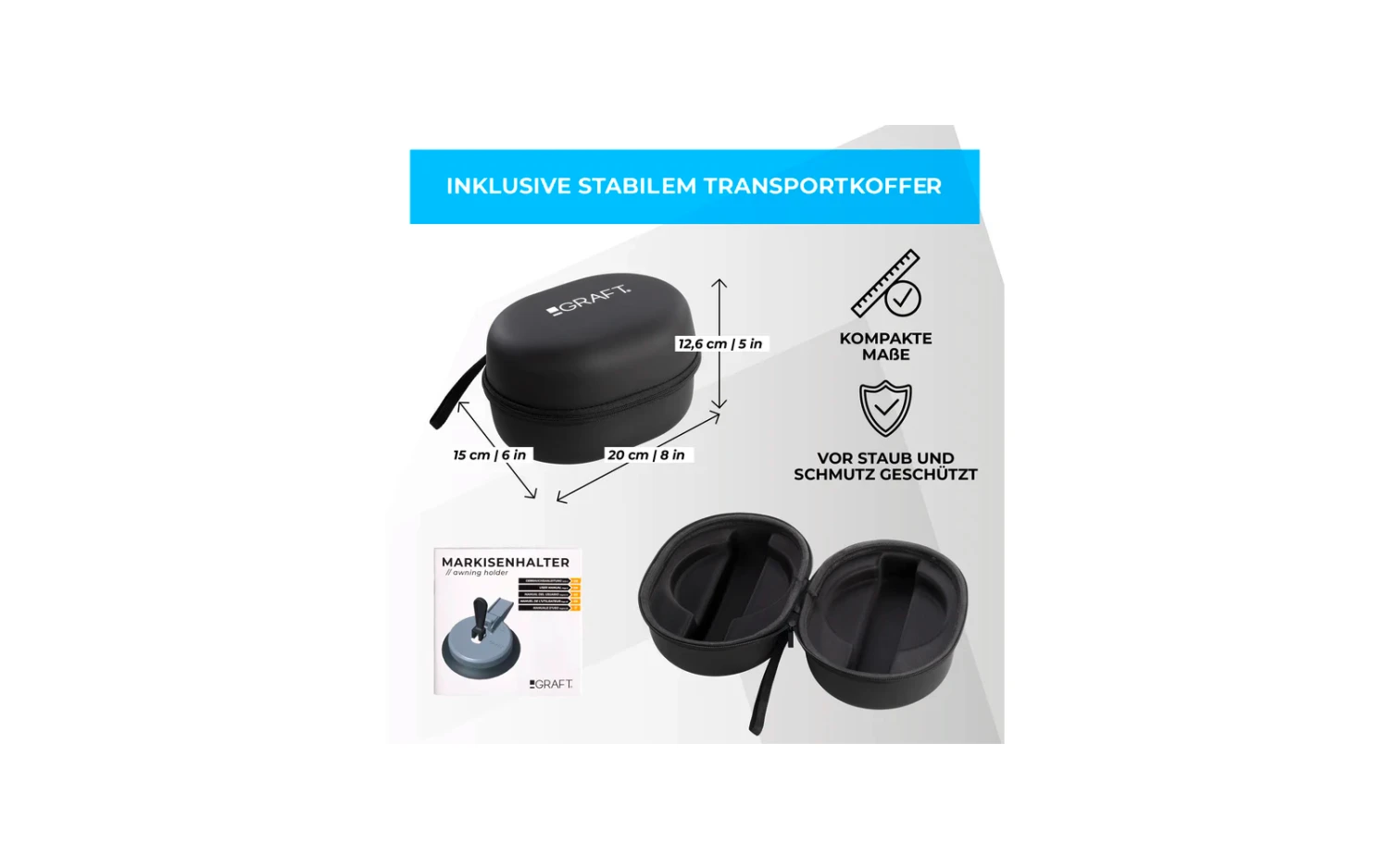 Graft Universal Wohnmobil Markisenhalterset Saugnapf Ø 14 Cm / 2 Stück 7 Graft Universal Wohnmobil Markisenhalterset Saugnapf Ø 14 Cm / 2 Stück – Bild 5
