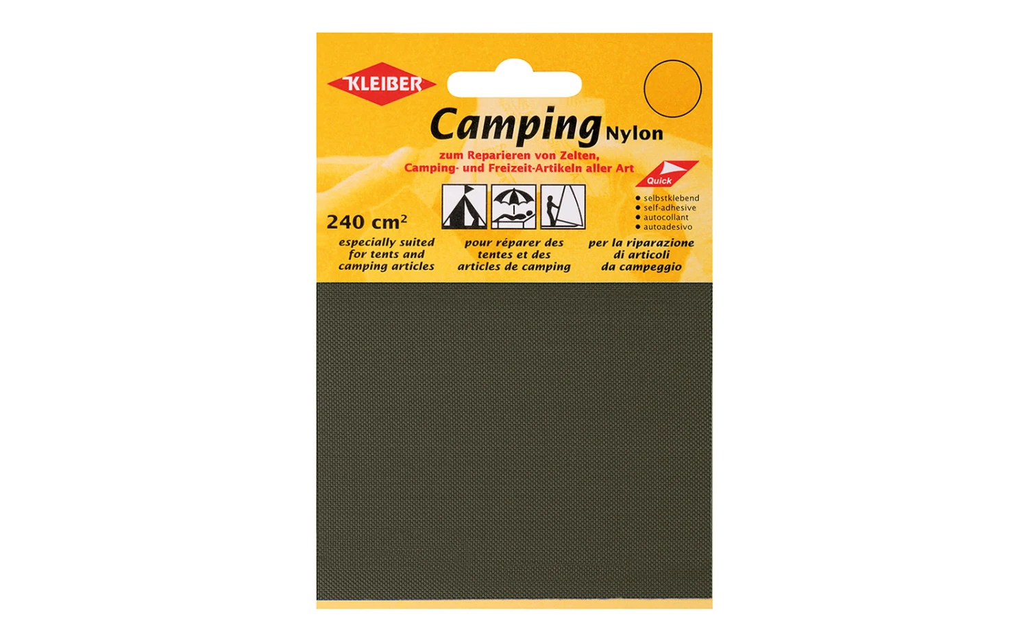 Kleiber Camping Nylon Reparaturflicken (2 Stück) 4 Kleiber Camping Nylon Reparaturflicken (2 Stück) – Bild 2