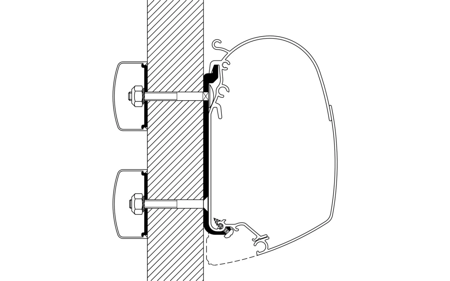Thule Universal Markisenadapter Für Omnistor 4900 / 5200 / 8000 6 Thule Universal Markisenadapter Für Omnistor 4900 / 5200 / 8000 – Bild 4