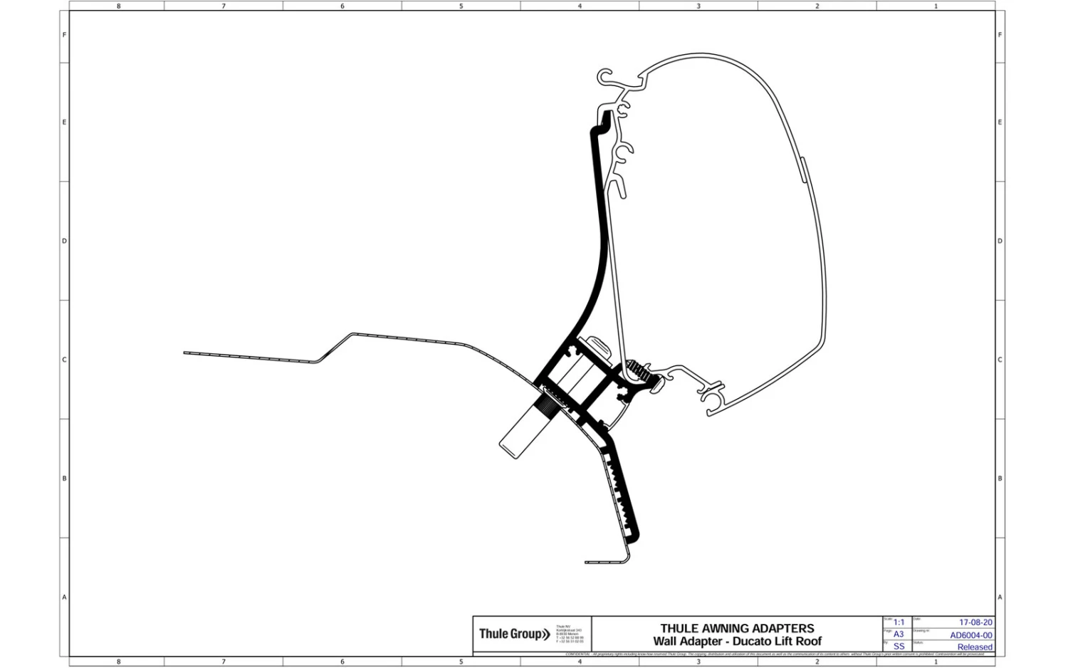 Thule Omnistor 5200 Markisenadapter Fiat Ducato H2 Lift Roof 3 Thule Omnistor 5200 Markisenadapter Fiat Ducato H2 Lift Roof